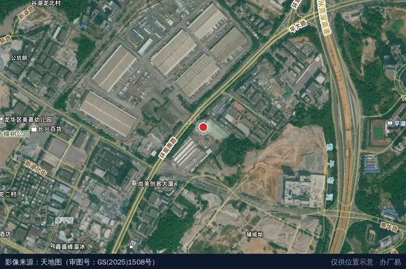 宇路通物流园卫星位置示意图