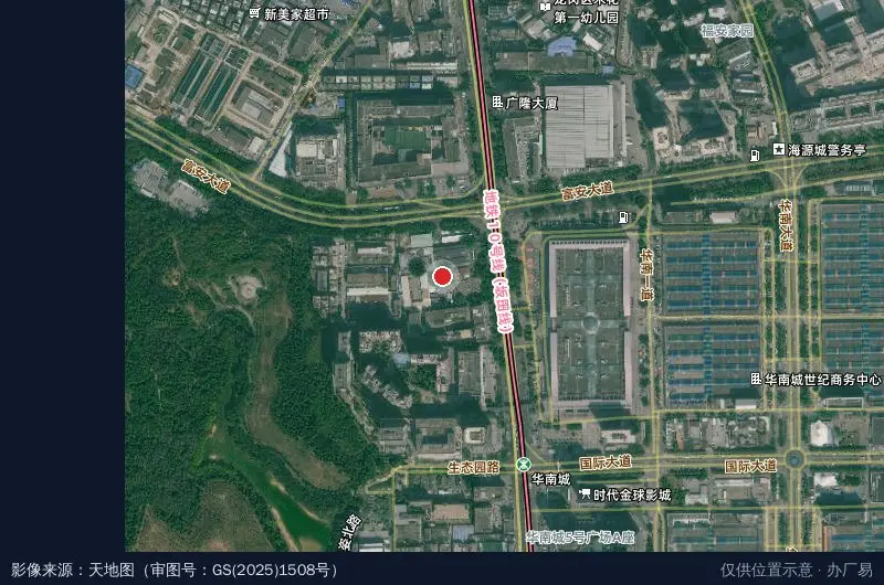 成业物流园卫星位置示意图