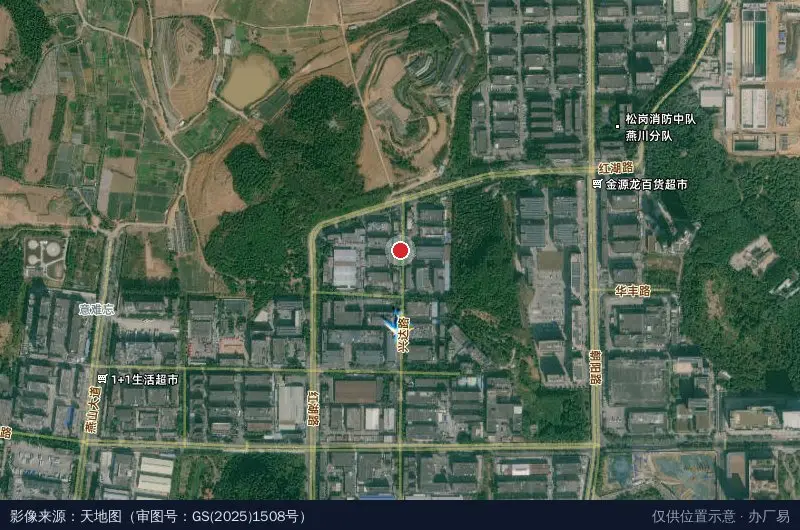 燕山产业园卫星位置示意图