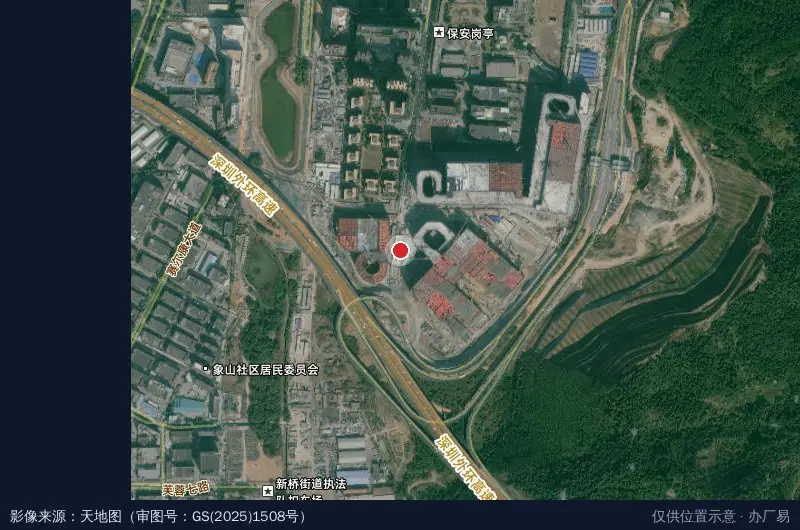 京易跨境产业园卫星位置示意图
