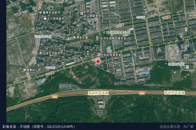 华运智能产业园卫星位置示意图