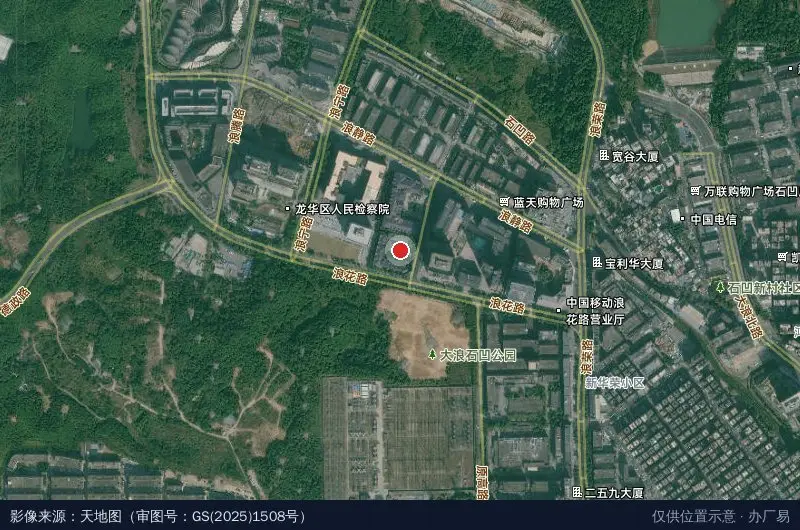 鑫华南产业园卫星位置示意图