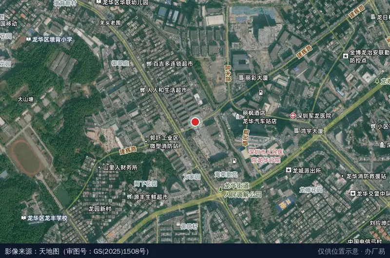 联盛时代产业园卫星位置示意图