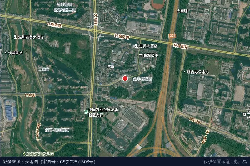 可佳电商产业园卫星位置示意图