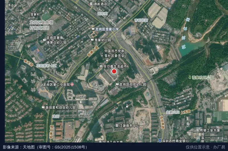 恒泰·创富产业园卫星位置示意图