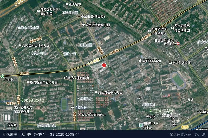 中联展·东泰智造产业园卫星位置示意图