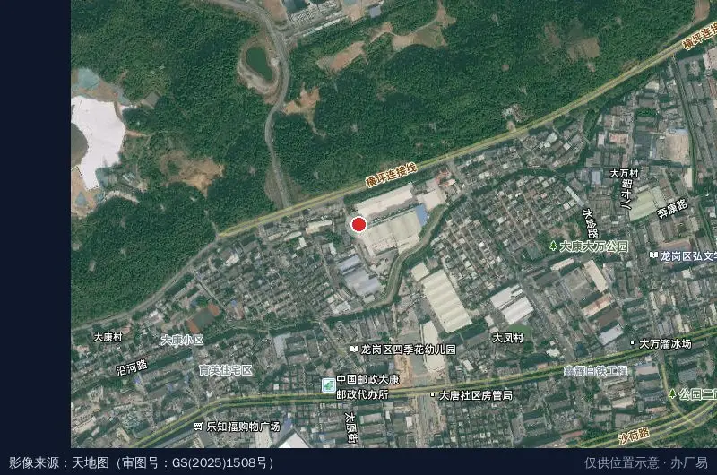 联勤保障产业园卫星位置示意图