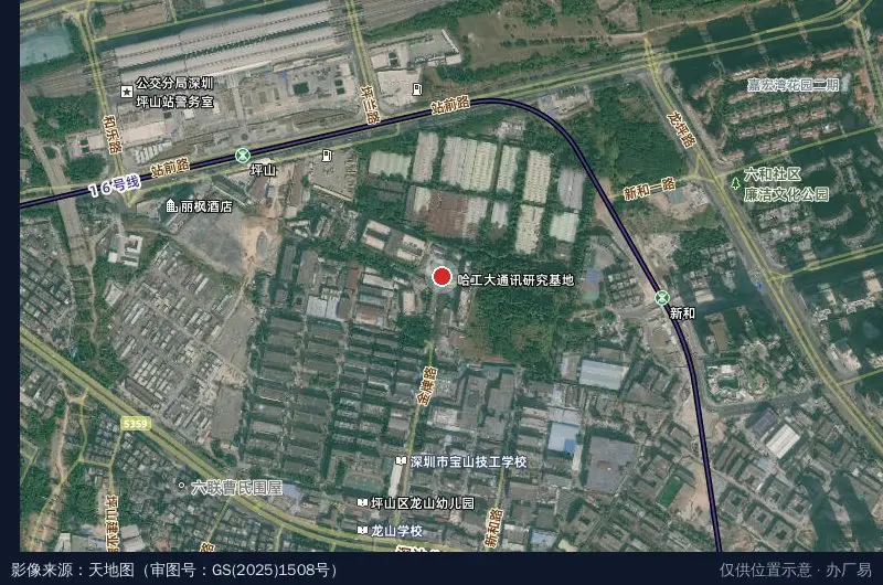友盟产业园卫星位置示意图