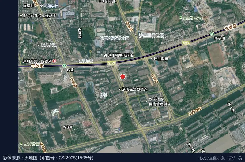 汇迪鑫产业园卫星位置示意图