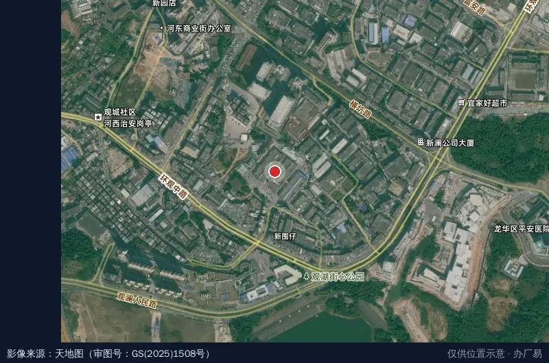 华皓创新产业园卫星位置示意图