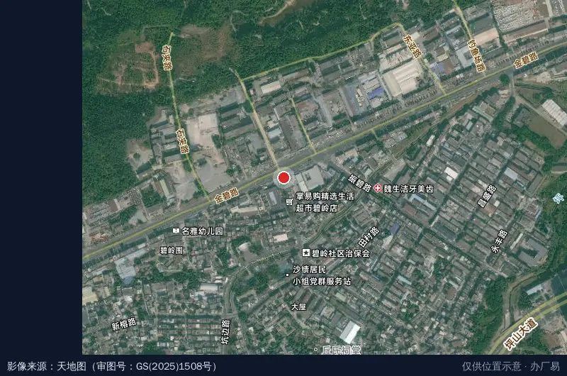 乐固斯产业园卫星位置示意图