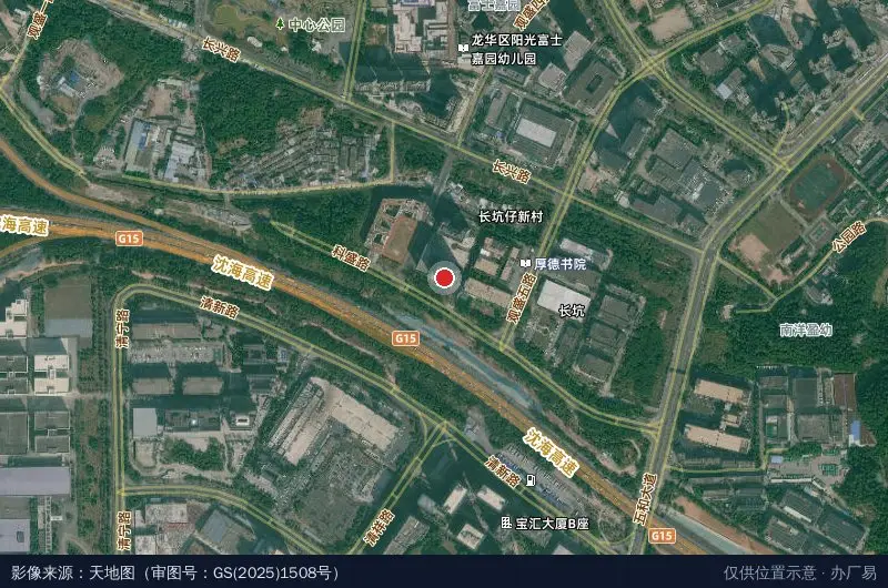 龙华低空经济产业园卫星位置示意图