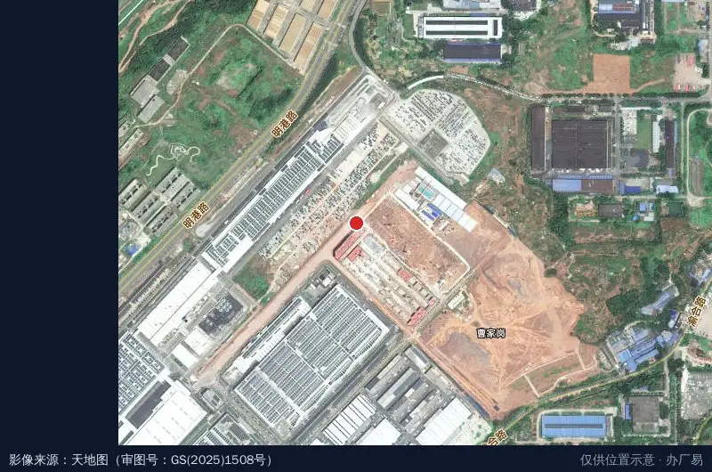 渝南科技智能制造产业园卫星位置示意图