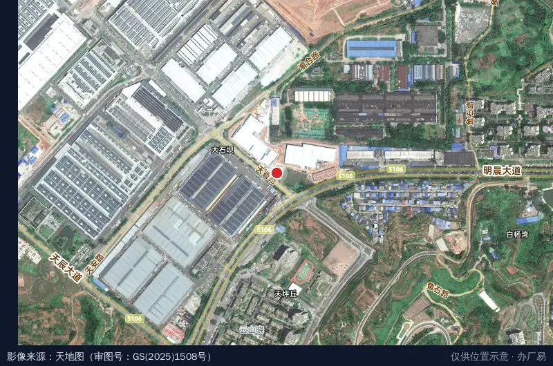 银添弘科技园卫星位置示意图
