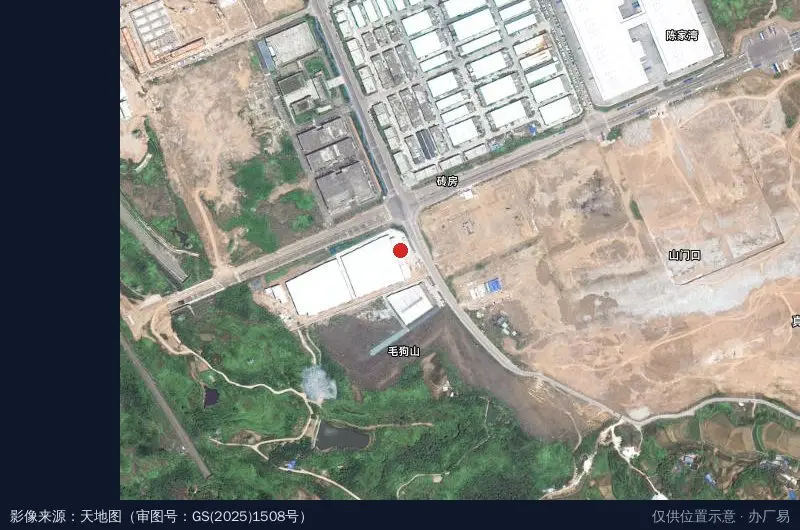 九能集团新能源科技产业园卫星位置示意图