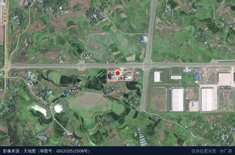重庆渭沱物流园建设运营(集团)有限公司卫星位置示意图