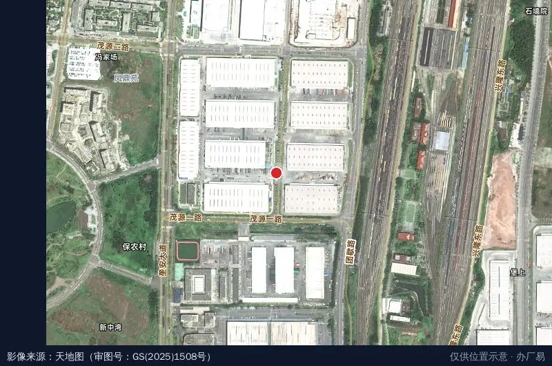 远洋物流重庆沙坪坝产业园卫星位置示意图