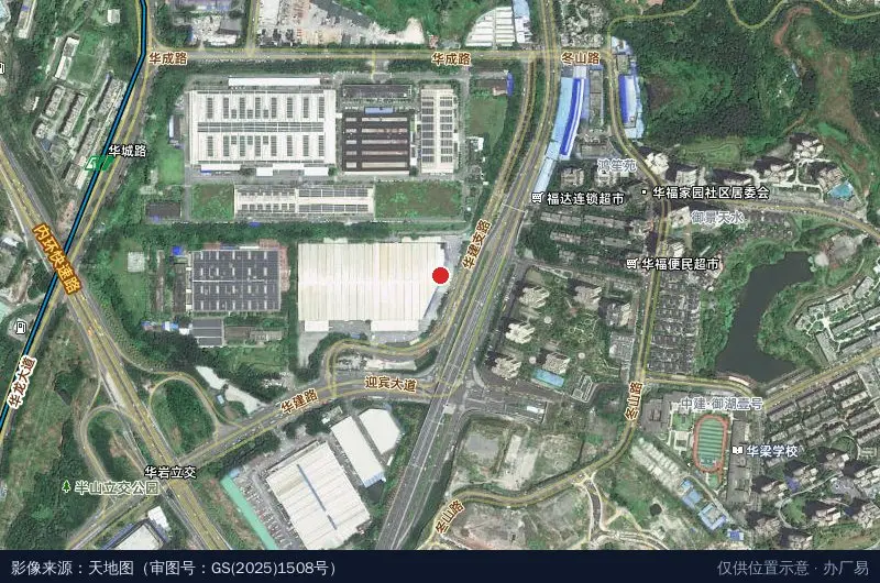 九龙仓储物流中心卫星位置示意图