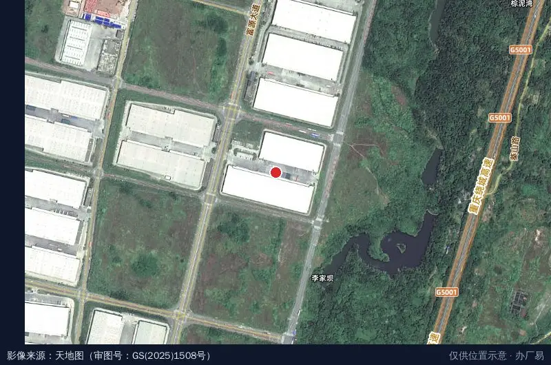 普洛斯重庆东港物流园2期卫星位置示意图