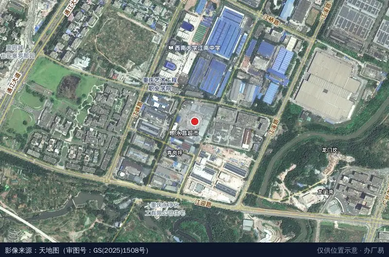 茶园物流中心B区卫星位置示意图