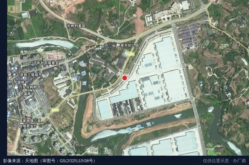 西部国际珍珠产业园卫星位置示意图