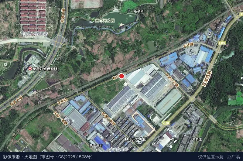 鸿欧稷(重庆)包装产业园卫星位置示意图
