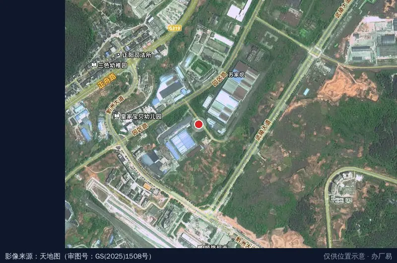 富硒产业园卫星位置示意图