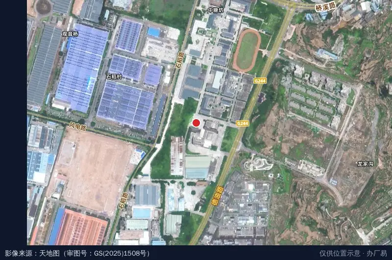 江津区电商产业园卫星位置示意图