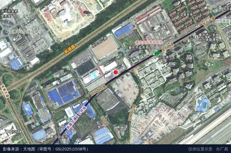万虎创意园卫星位置示意图