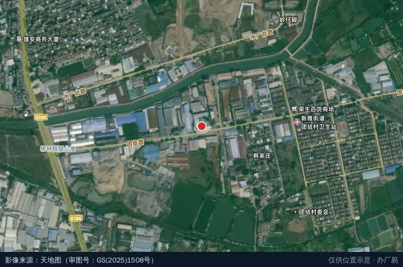 广州市信洋工业园卫星位置示意图