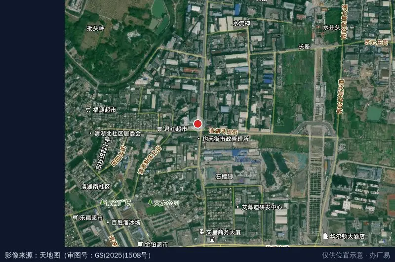 金门工业园卫星位置示意图
