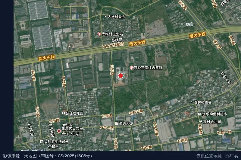 德威智造园卫星位置示意图