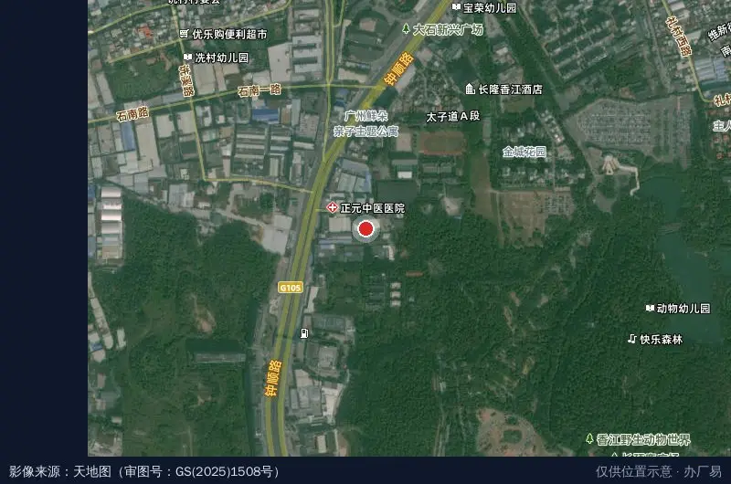全力工业园卫星位置示意图