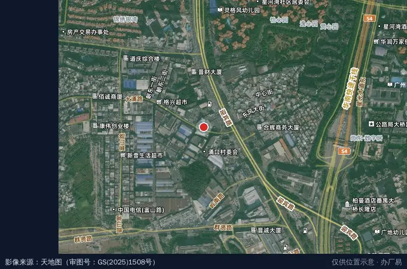 恒基工业园卫星位置示意图