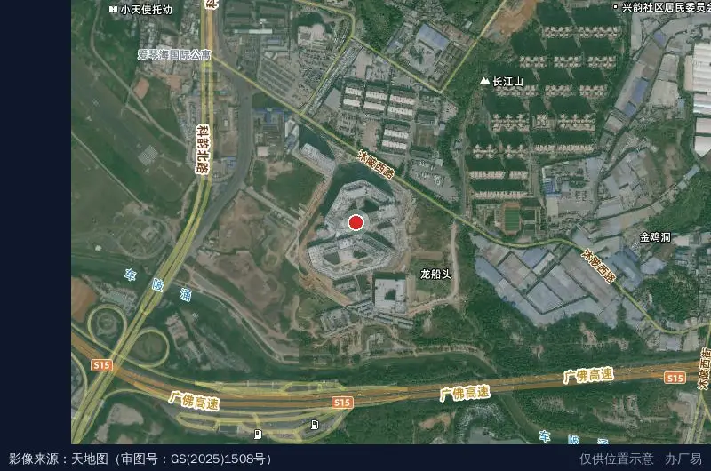 广州小鹏科技园卫星位置示意图