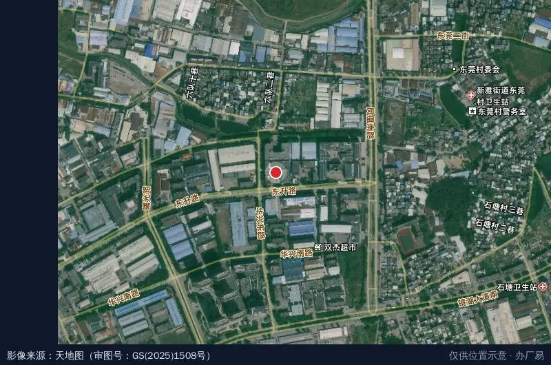 万宏创意园卫星位置示意图