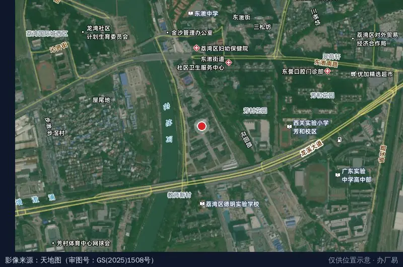 TCL云峰科技园卫星位置示意图