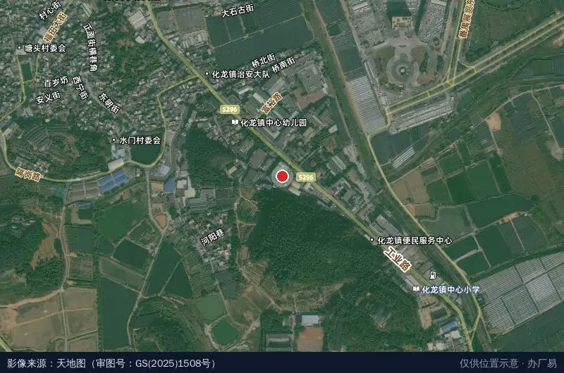 和力胜创意园卫星位置示意图