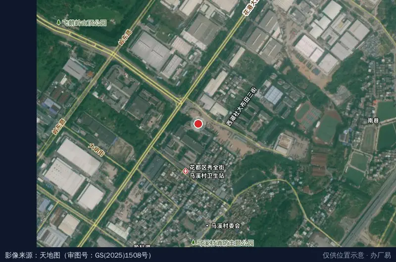 索爱电子科技园卫星位置示意图