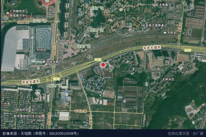 恒博科技园卫星位置示意图