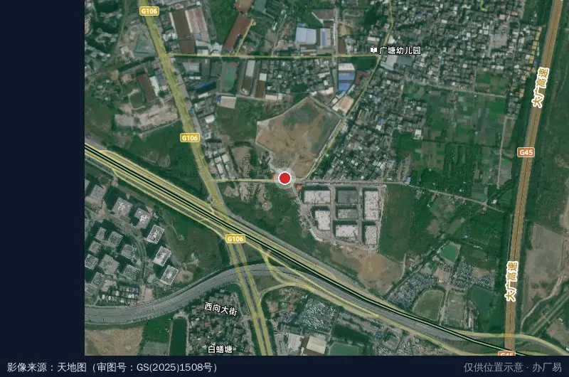空港美湾科技园B区卫星位置示意图
