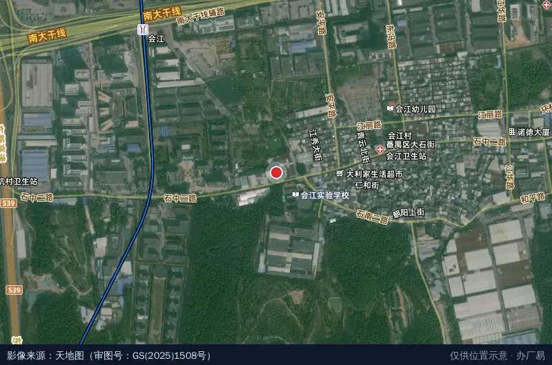 宏源科技园卫星位置示意图