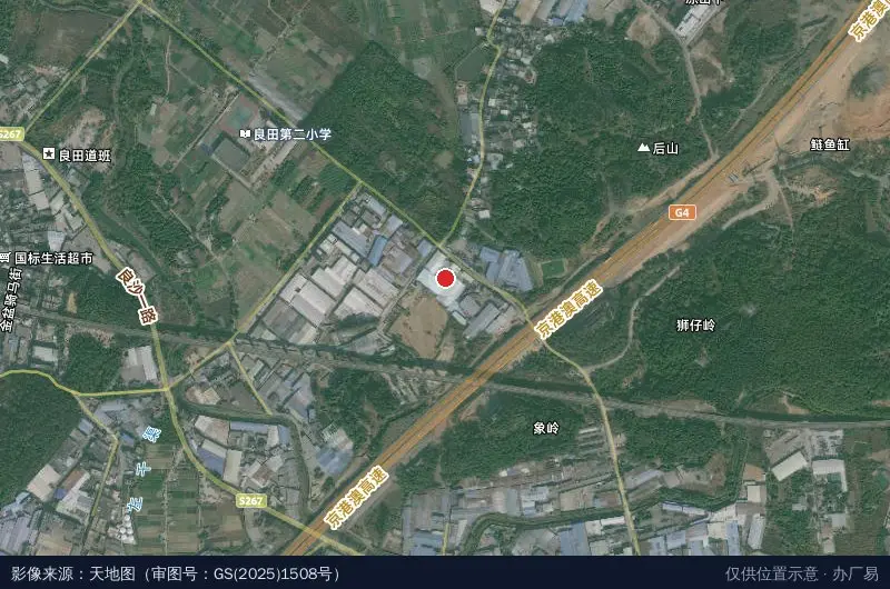 盛意科技园卫星位置示意图