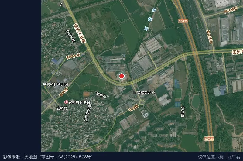 长源智造科技园卫星位置示意图