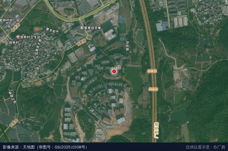 番禺创新科技园照澜院卫星位置示意图