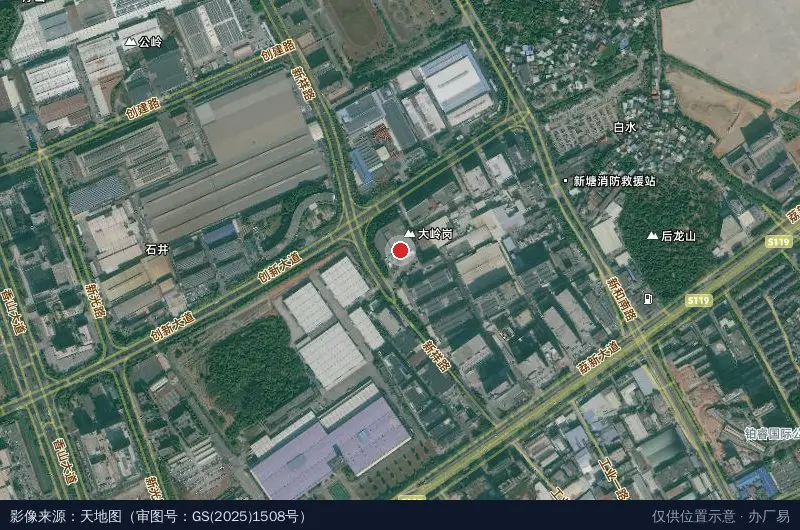 广州天汇科技产业园(厂房B2栋)卫星位置示意图