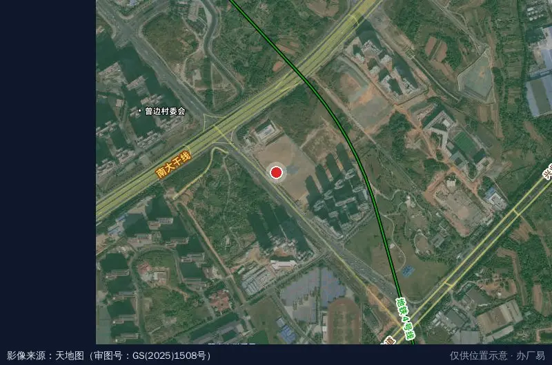 壹谷科技园卫星位置示意图