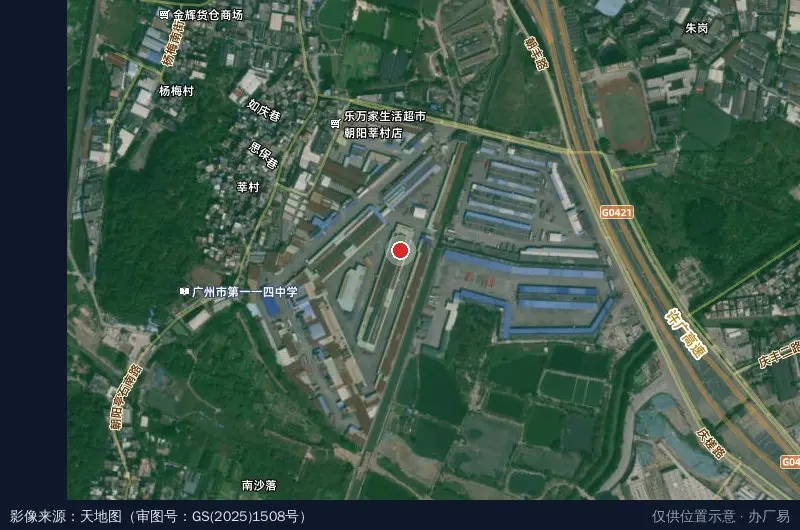 天智物流中心(董丰路)卫星位置示意图