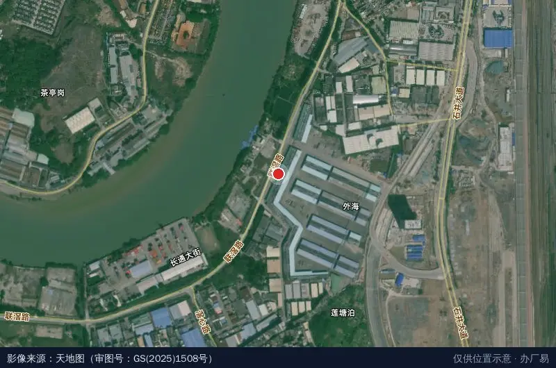 安能物流(白云湖物流园)卫星位置示意图