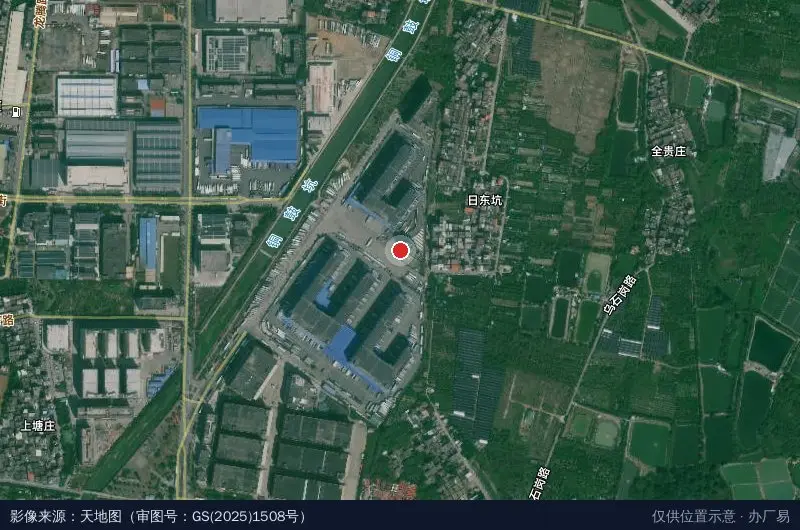 中通物流园卫星位置示意图